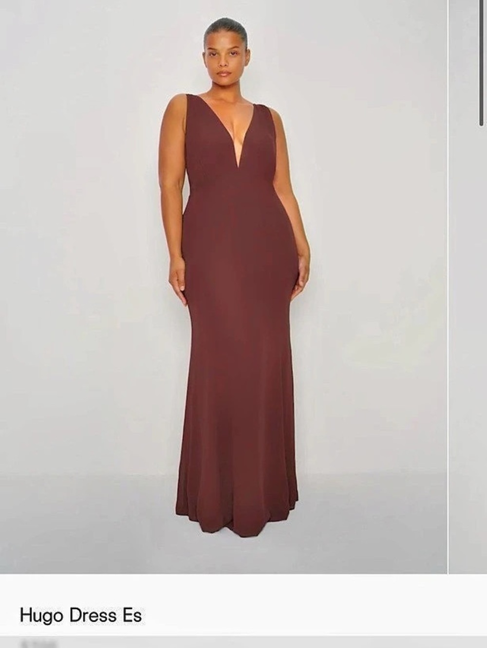 Reformation Hugo Dress Maxi Dress Mahogany Size 22